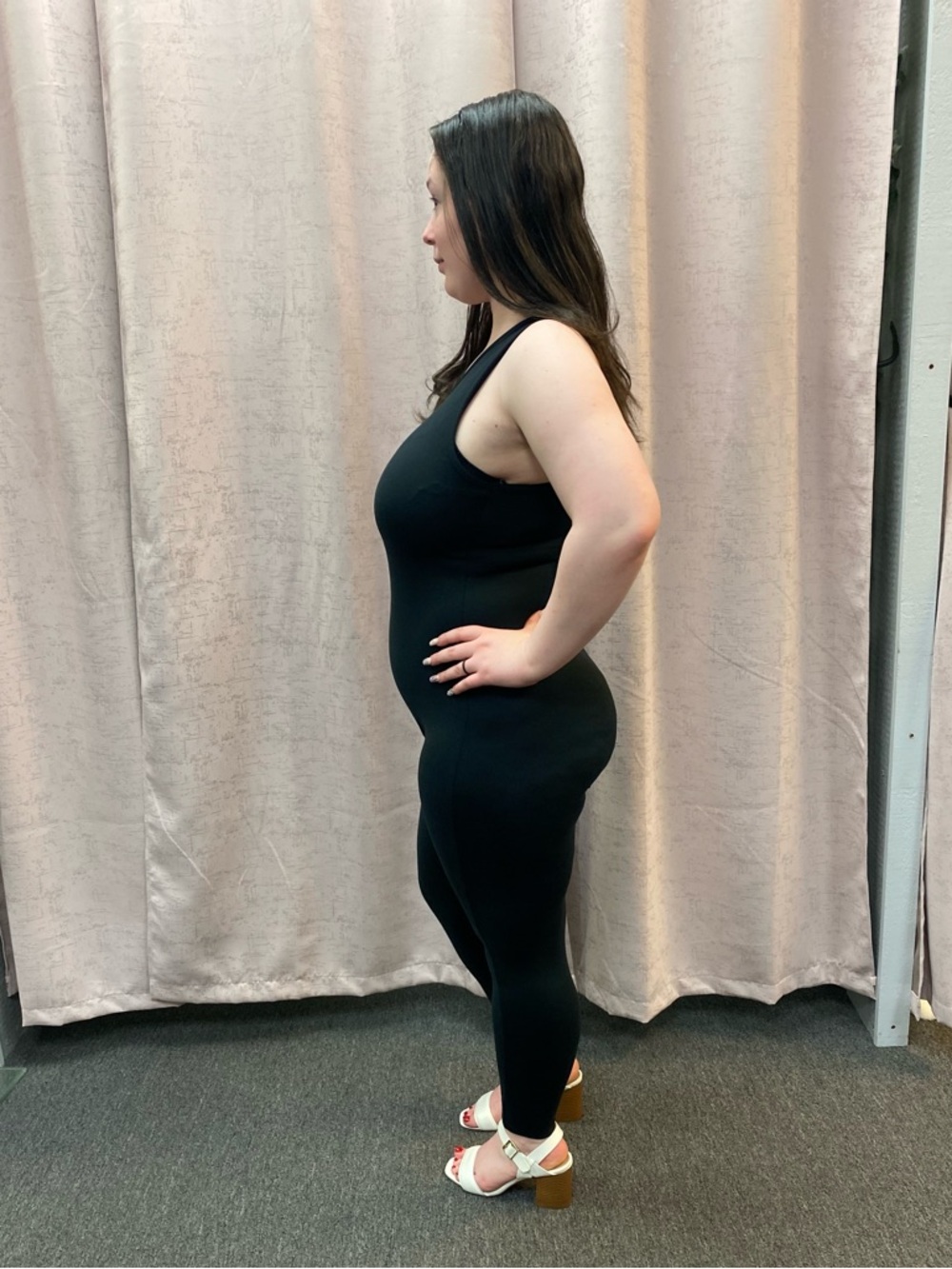 Sleek Black Tank Jumpsuit plus